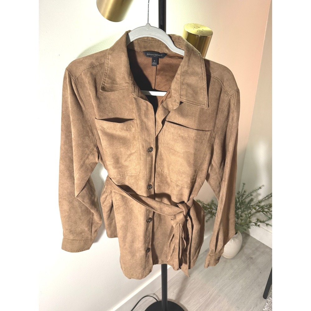 BR belted sueded jacket fall ultra soft layering jeans date night cinched tan sm
